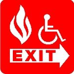 Accessible fire exit