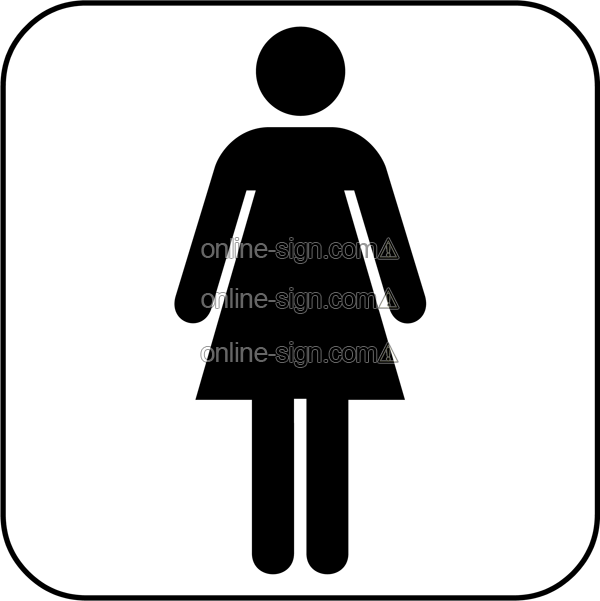 Girls Bathroom Steps Picture Labels