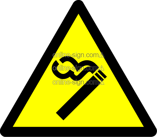 Warning you are entering an area where tobacco smoke may be present