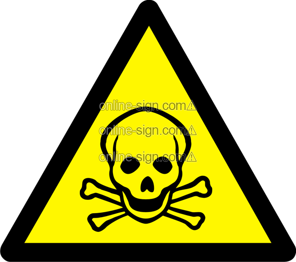 Warning toxic material